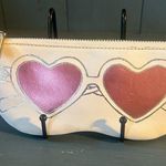 Rebecca Minkoff  White/Pink Heart Sunnies Leather Pouch Photo 1