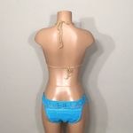 PilyQ  Romance & blue crochet bikini set. M-top/L-bottom NWT Photo 5