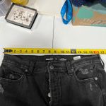 Old Navy High-Waisted Slouchy Straight Cropped Distressed Jeans 10 Zelda Black Photo 5