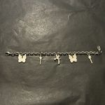 Disney - ‎ women’s vintage dainty silver chainlink charm bracelet one size Photo 5