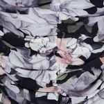 Honey Punch  Black Floral Strapless Top NWT Size Medium Ruched Strapless Blouse Photo 4