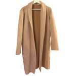 Tahari Nordstrom Dusty Pink Faux Suede Longline Jacket Size Medium Photo 1