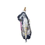 Simply Southern Grey navy Hoodie Sweatshirt Women Medium Multicolor Tie Dye Photo 4