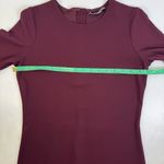 Vince  Burgundy Stretch Knit Sheath Dress M Minimalist Classic Work Chic Timeless Photo 8