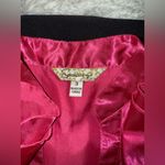 Speechless  Juniors Holiday Dress Hot Pink & Black V Front Satiny Type Sz 3 Photo 5