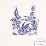 Abercrombie & Fitch Abercrombie blue and white floral top Photo 0