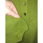 Norm Thompson Linen Blend Green Short Sleeve Polo Knit Sweater Size Medium‎ Photo 1