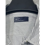 Gap Women’s boyfriend style  Striped Dress Shirt XL White Black Photo 1