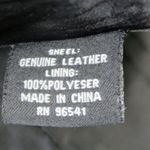 Vintage 90s Fourteen Zero Black Leather Jacket Size L Photo 8