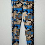 Gold Sheep NWOT  Brown and Blue Camo Leggings size S Photo 0