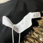 ASTR NWT  Golda Mini Dress Womens M Gold One Shoulder Ruched Cocktail Going Out Photo 6