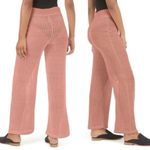 Free People Summer Nights Wide Leg Sweater Knit Pants Rose Coral Size Small Photo 3