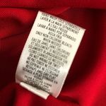 CASUAL CORNER Red Dress Tie Belt Fitted Stretch V Neck Size Medium VINTAGE Photo 6