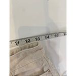 ZARA  Cream Button Fly High Rise Denim Jean Shorts Sz 6 Casual Summer Women’s Photo 6