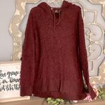 Chunky Oversized Popcorn Sweater Wine Hoodie Red Photo 10