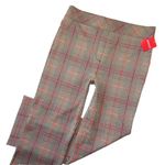 Spanx NWT 20672Q Perfect Kick Flare in Orange Pop Plaid Ponte Crop Pants XLP Photo 1