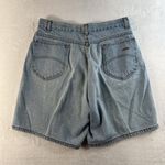 VINTAGE 2000's Y2K Chic Size 18 Denim Baggy Shorts Long 8” Bermuda Women's Light Blue Photo 7
