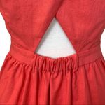 Market & Spruce NEW Halter Dress Linen Coral Linen Cotton Women's Size Medium Photo 11