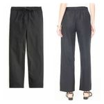 J.Crew J. Crew Linen-blend slim wide-leg drawstring pant Photo 0