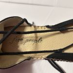 Free People black ankle strappy shoes women size 40 EU / 9.5 US Photo 6