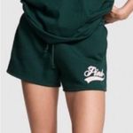 Pink Victoria's Secret Limited Edition Fleece Shorts Dark Forest Green X… Size XS Photo 2