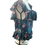 B 0G Collective XXL Green Floral Elastic Crop Top Pink Photo 4