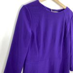 Lauren Ralph Lauren Purple Crew Neck Back Zip Sheath Dress Women's Size 12 Photo 3