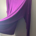 CAbi  loose v neck dolman bat wing sleeve tunic top purple medium loose fit rayon Photo 2