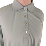 Peter Millar  Women's  Mint Teal Long Sleeve Polo Shirt Size Large Photo 1