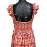 House of Harlow NEW Helena Maxi Dress in Terracotta Pink Floral Size Small Photo 7