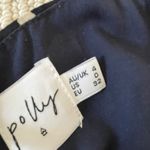 Princess Polly navy blue mini dress white spots Photo 4