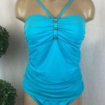 Ralph Lauren Blue Wire Free Contour 1 Piece Swim Bathing Suit 10 Photo 0