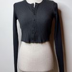Ralph Lauren NWT Polo  Ribbed Button Front Cropped Top Photo 1