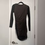 ZARA  Women’s Mixed Tulle Dress Small Black Mesh Overlay Long Sleeve Cocktail NWT Photo 8
