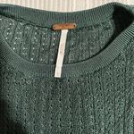 Free People  Green Long Sleeve Knit Sweater Photo 1