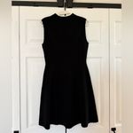 Club Monaco  Kaytee Funnel Neck Fit & Flare Sweater Dress Black NWT Medium Photo 7