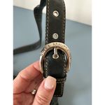 Stone Mountain  womens leather shoulder bag purse dark turqoise green Photo 2