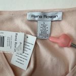 Rena Rowan NWT Rena‎ Rowan Knit Top Short Sleeve Square Neck Silk Blend Women Large Photo 4