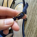 Caparros  Blue Satin Rhinestone Kitten Heels Womens 7 Formal Dressy Party Bling Photo 7