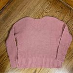 Lucky Brand  | Blush Pink Chunky Knit VNeck Sweater Size S Photo 6