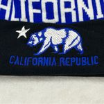 California Republic Bear Black Blue Pom Pom Cuffed Winter Acrylic Beanie Hat Cap Photo 1
