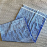 West Loop  Blue & White Striped Scarf​ Photo 0