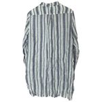 CP Shades  Linen Striped Button Up Tunic Shirt Small Photo 6