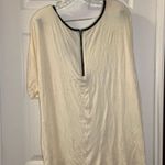 Heart & Hips NWT  Ivory/Cream Short Sleeve Blouse L Photo 9