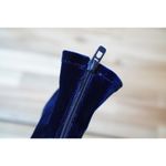 3.1 Phillip Lim Blue Velvet Kyoto Boots Booties In RQ431 Royal Blue Size 36.5 Photo 8