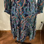 Maeve Anthropologie  maplewood oriental paisley print ruffled midi dress size XS Photo 7