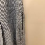 Free People Off Poplin Dress in Chambray Combo Size XS Linen Stripe Beach Boho Photo 7