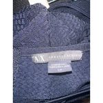 Armani Exchange ‎ Navy Textured Long Sleeve Mini Dress Back Zipper Size S Photo 7