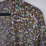 Jessica London  Studio 20W Cross Over Wrap Mini Dress in Purple Turquoise Plus Photo 5