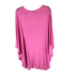 Blumin Womens Knit Top Dolman Sleeve Hi Low Hem Stretch Pink 3X Photo 3